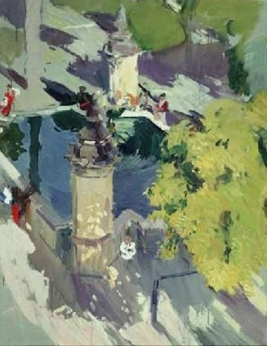 Archivo:Fuente del patio de los Naranjos por Sorolla (1910).jpg