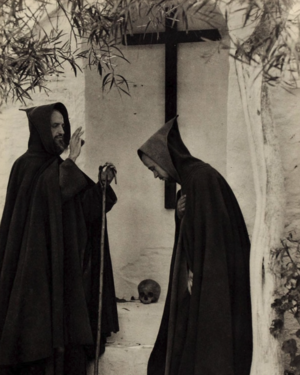 Bendición de un ermitaño a otro. (1943). Ortiz Echagüe.png