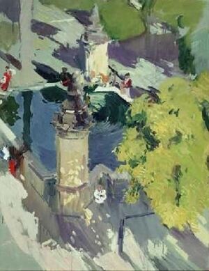 Fuente del patio de los Naranjos por Sorolla (1910).jpg