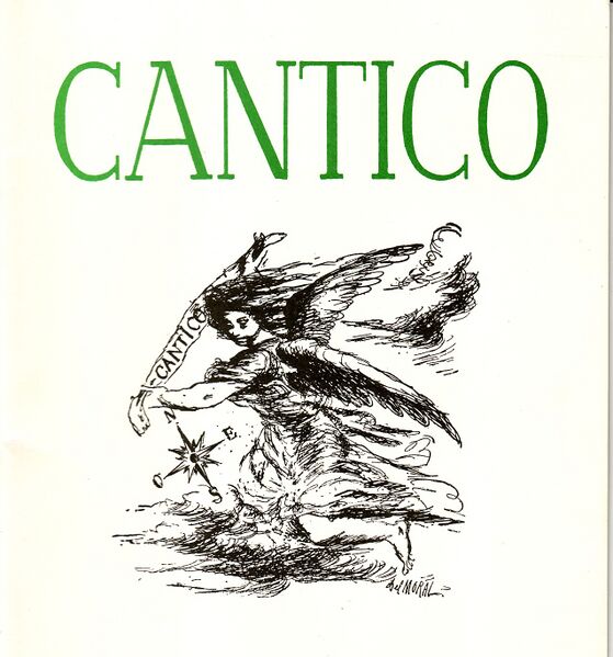 Archivo:Revista Cantico. Portada del número 1. Octibre, 1947..jpg
