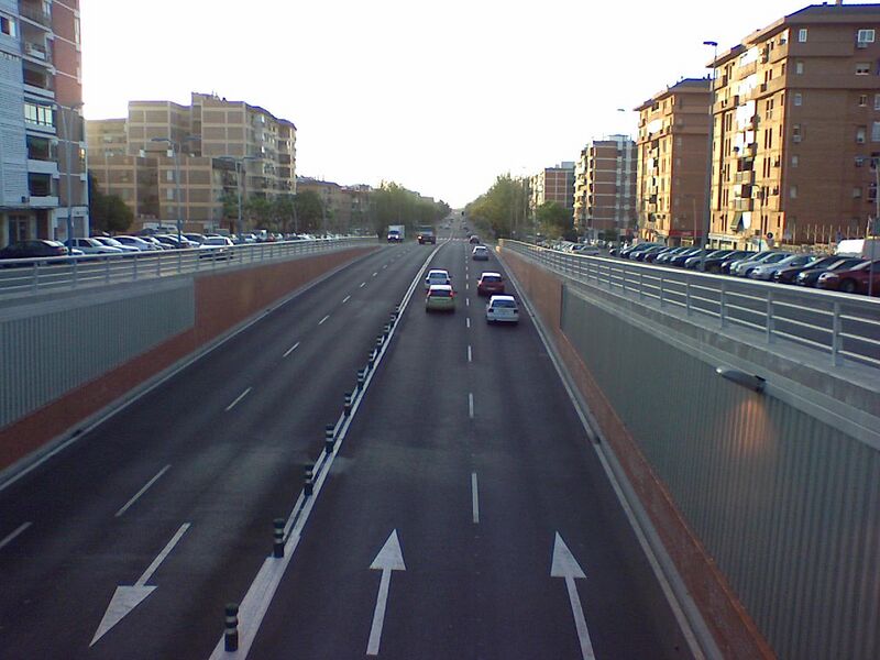 Archivo:Avenida de Carlos III desde paso a nivel (2007).jpg