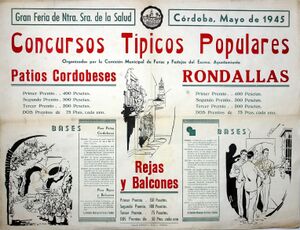 Cartel Concurso de Patios (1945). .jpg