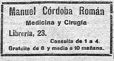 Archivo:Anuncio del médico Manuel Córdoba Román.png