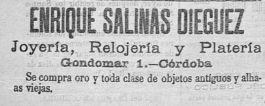 Archivo:Enrique Salinas Diéguez. Anuncio 1900.png