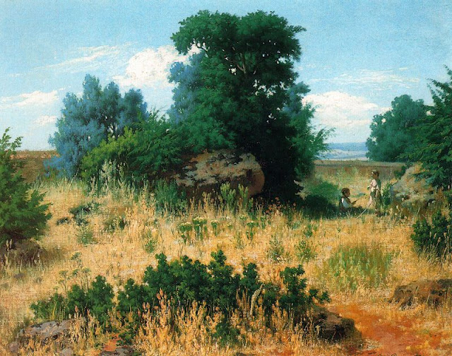 Archivo:Paisaje de las inmediaciones de la Arruzafa, 1873-1874. Óleo sobre lienzo. 32 x 41 cm. Museo de Bellas Artes. Córdoba. España. .jpg