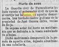 Posible coincidencia. Diario de Córdoba, 17/01/1923.