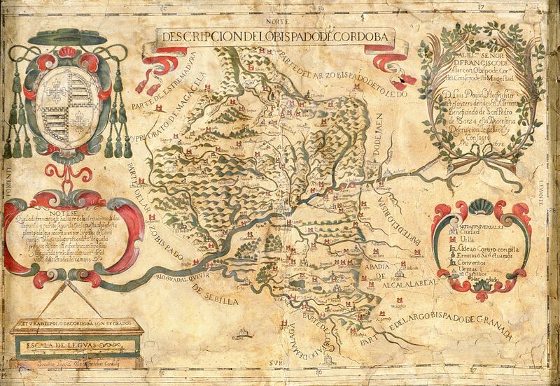 Archivo:Mapa del Obispado de Córdoba (1673).jpg