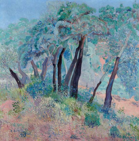 Archivo:Alcornoques de la Sierra de Córdoba (1922). oleos-1920-00006 1576795533.jpg