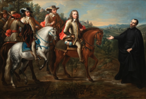 El padre Roelas con los cinco caballeros.png