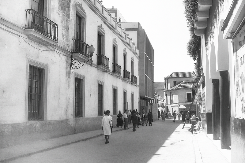 Archivo:Calle Jesús y María (años 60).png