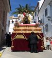 Borriquita procesionada por las calles de Espejo
