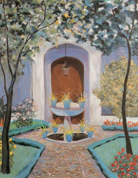 Archivo:Patio antiguo (Córdoba) 1982. Rafael Botí. oleos-1980-00043 1577554527.jpg