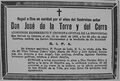 Esquela de José de la Torre y del Cerro