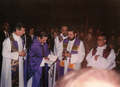 Bendición de la nueva torre en 1994.