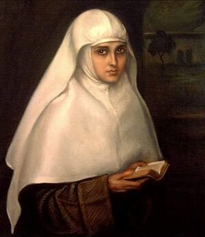 La monjita. Cuadro de Julio Romero de Torres. 1930.jpg