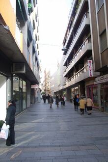 Vista de la calle Jesús y María.