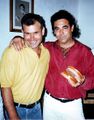 Los cantaores Antonio Muñoz El Toto y Alfonso Muñoz Cantizano