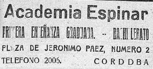 AnuncioAcademiaEspinar.Azul.25mayo1939.jpg