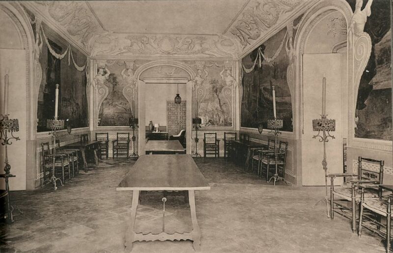 Archivo:Salones Tobias y Renacimiento , del Palacio de los Marqueses de Viana. Fotográfias de Hauser y Manet. 1926 .jpg