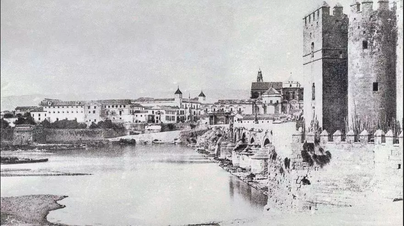 Archivo:Río Guadalquivir con la torre de la Calahorra (1857). Tenison.png