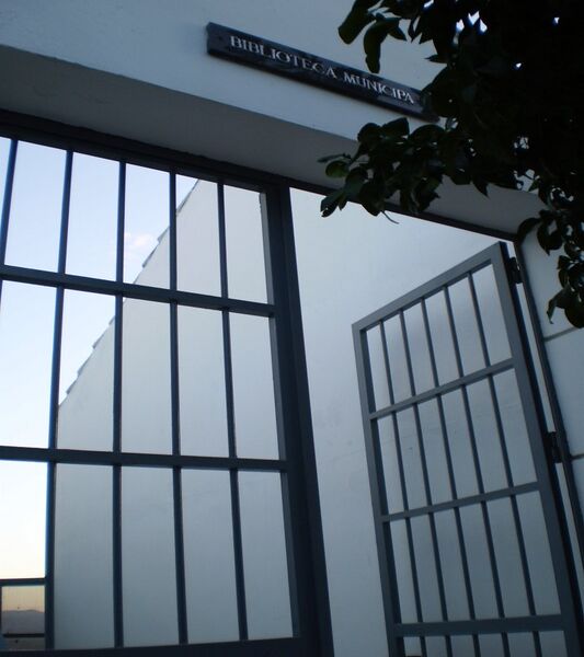 Archivo:Entrada biblioteca espejo.JPG