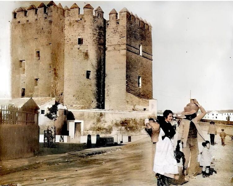 Archivo:Torre de la Calahorra hacia 1900 (Costumbrismo).jpg