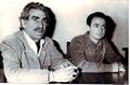 José Luis García Rúa, secretario nacional de CNT y Ricardo Guerrero, secretario de la Sección Sindical de CENEMESA de la CNT-AIT. Ciclo El movimiento obrero a debate. (1988))