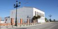 Entrada a Fuente la Lancha donde se encuentra el Colegio Público, Edificio de usos Múltiples y Centro Guadalinfo