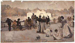 Tomás MUñoz Lucena. Dibujo del Parque del Retiro 1899.jpg