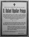 Esquela de Rafael Aguilar Priego