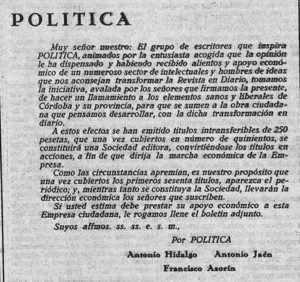 Política- Epoca I Año 1 Número - 1930 septiembre 8.png