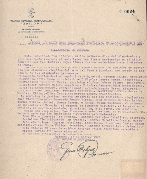 Causa General. Villafranca de Córdoba. Informe realizado (1942).png