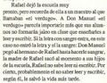 Testimonio siglo XX.