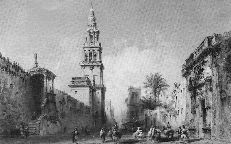Archivo:Calle Cardenal Herrero (1851). Carlo Bassi.jpg