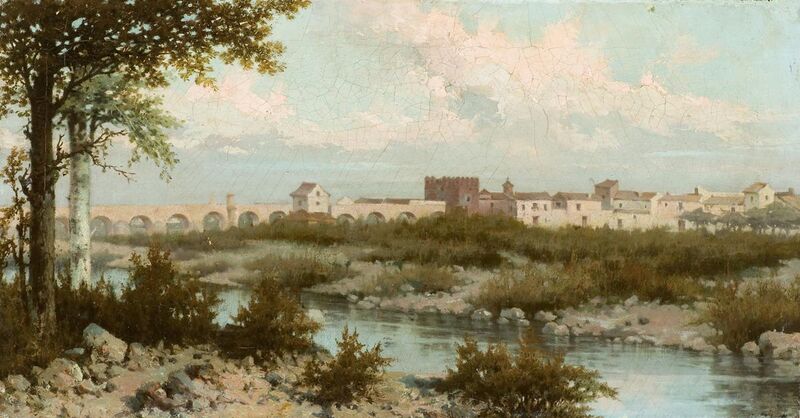 Archivo:Puente sobre el Guadalquivir (1895) Rafael Romero Barros.jpg