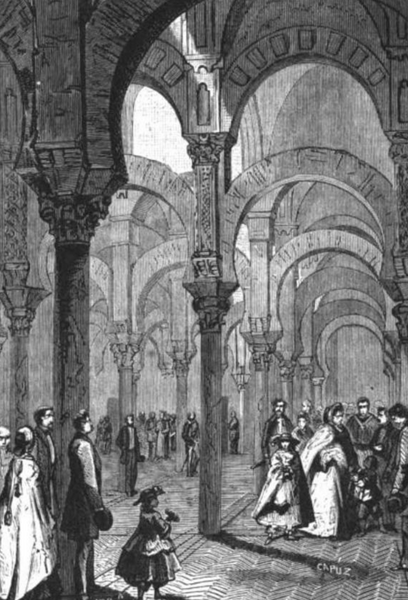 Archivo:Grabado visita de Isabel II a la Mezquita Catedral de Córdoba.png