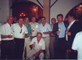 Directivos de la Peña Flamenca "El Mirabrás" de Fernán Núñez, celebran la entrega de la Fiambrera de Plata 2007 en Bodegas Campos
