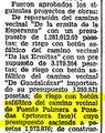 Camino vecinal de Fuente Palmera a Posadas, año 1965.
