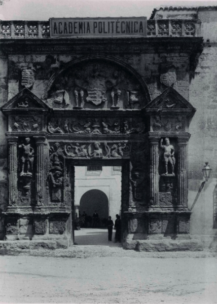 Archivo:Palacio de los Jerónimo Páez como Academia Politécnica (1891).png