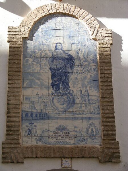 Archivo:Azulejo Conmemoración Inmaculada Concepción.JPG
