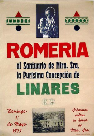 Cartel de la Romería de Linares (1955).jpg