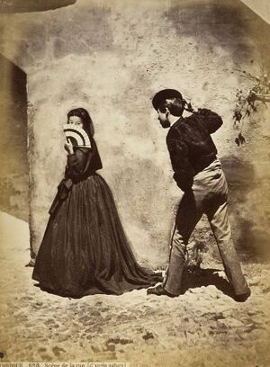 El piropo. Escena costumbrista de Córdoba (1860s).jpg