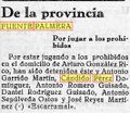 Cándido Pérez Domínguez, 1932.