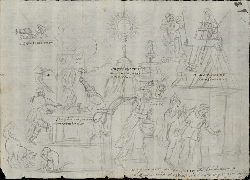Archivo:Dibujo de autómatas para el Corpus Christi del año 1677.jpg