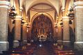 Interior de la parroquia.