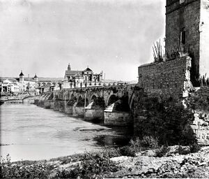 Puente Romano y Calahorra hacia 190.jpg